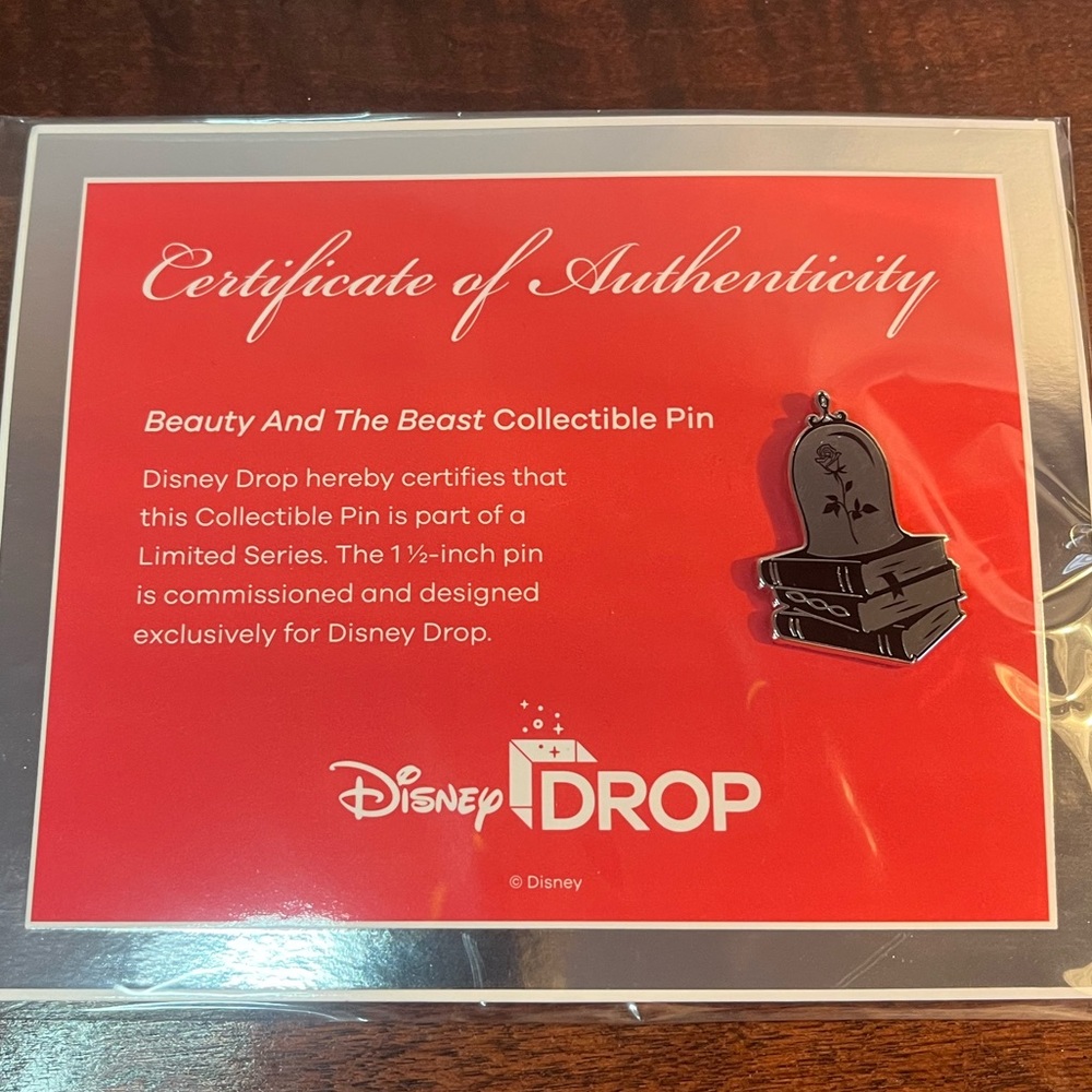 Beauty and the Beast Collectable Pin